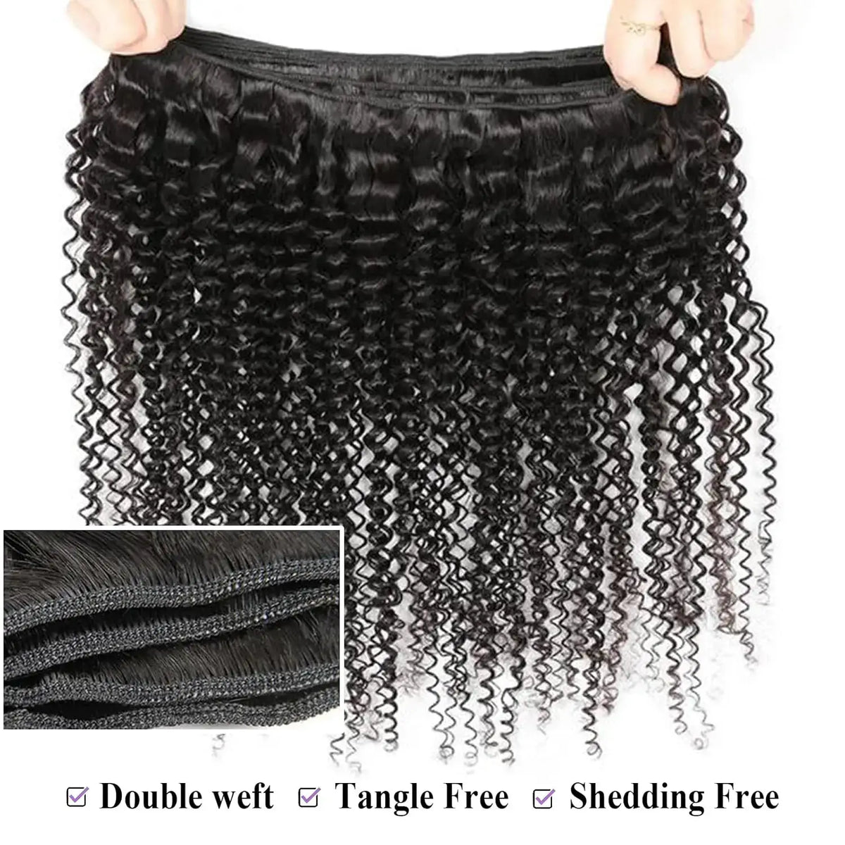 Jerry Curly Bundles Natural Black Kinky Curly Human Hair Bundles Bouncy 12 To 42 Inch 2 3 4 Pcs Raw Remy Hair Extensions