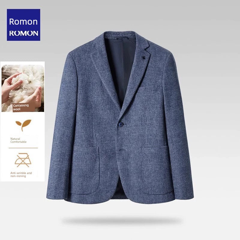 Men's High-End Fall Slim-Fit Wool Suit