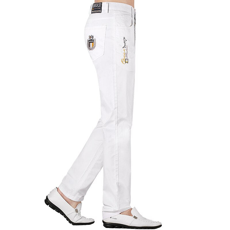 Men's Loose Straight Cotton Stretch Casual Pants