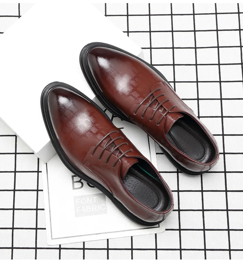 Men's Elevator Oxford Dress Shoes 3/6/8 cm Height