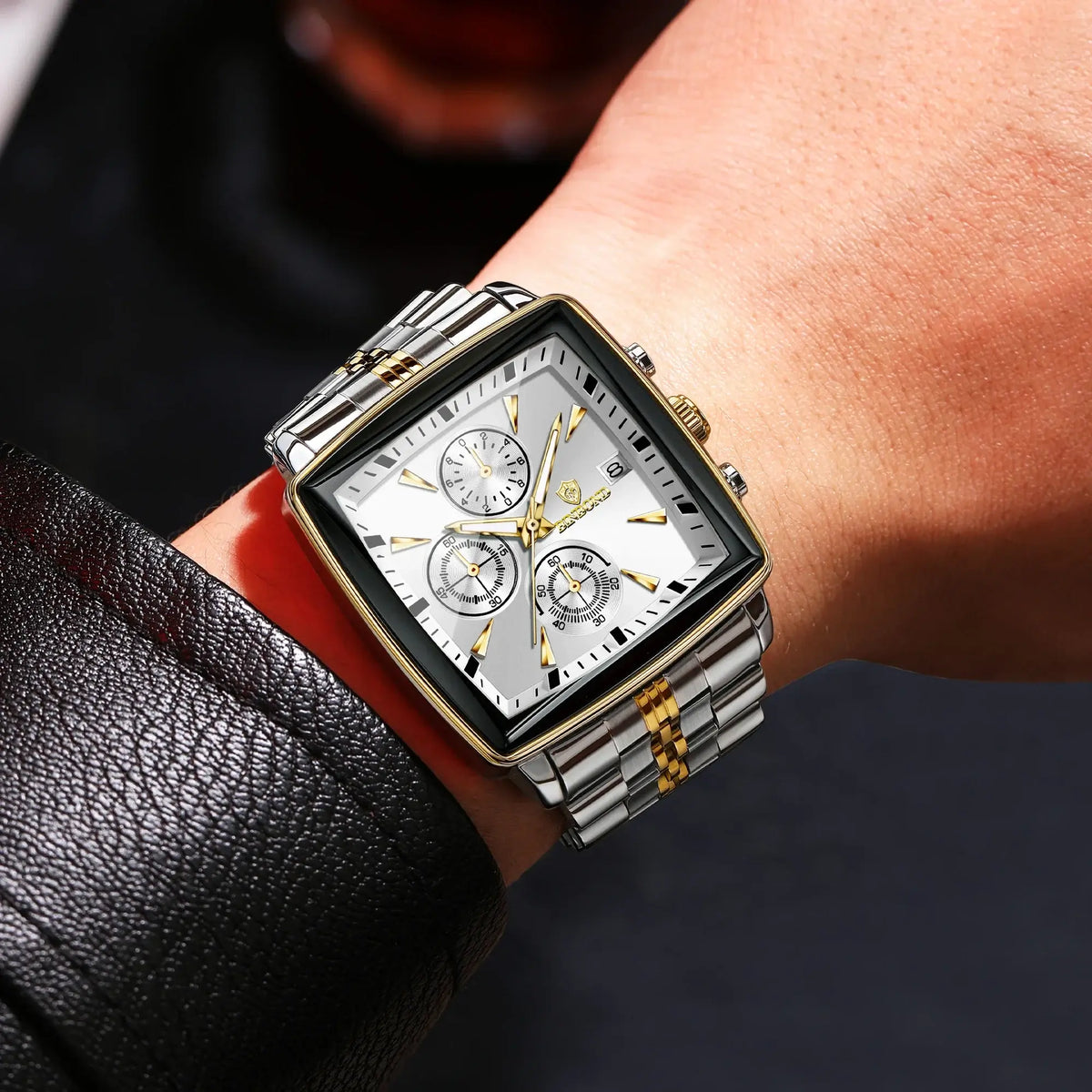 BINBOND Luxury Quartz Watches for Men Auto Date Chronograph Luminous Waterproof Men's Watch Business Sport Fashion Casual Reloj on wrist.