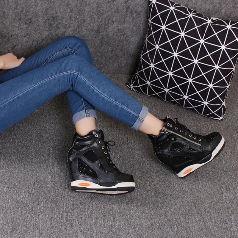 Women's Platform Wedge Heel Casual Sneakers 2026