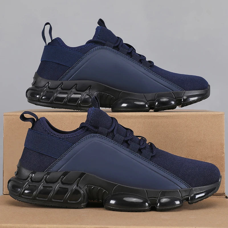 Men's Mesh Lightweight Platform Running Walking Basketball Shoes