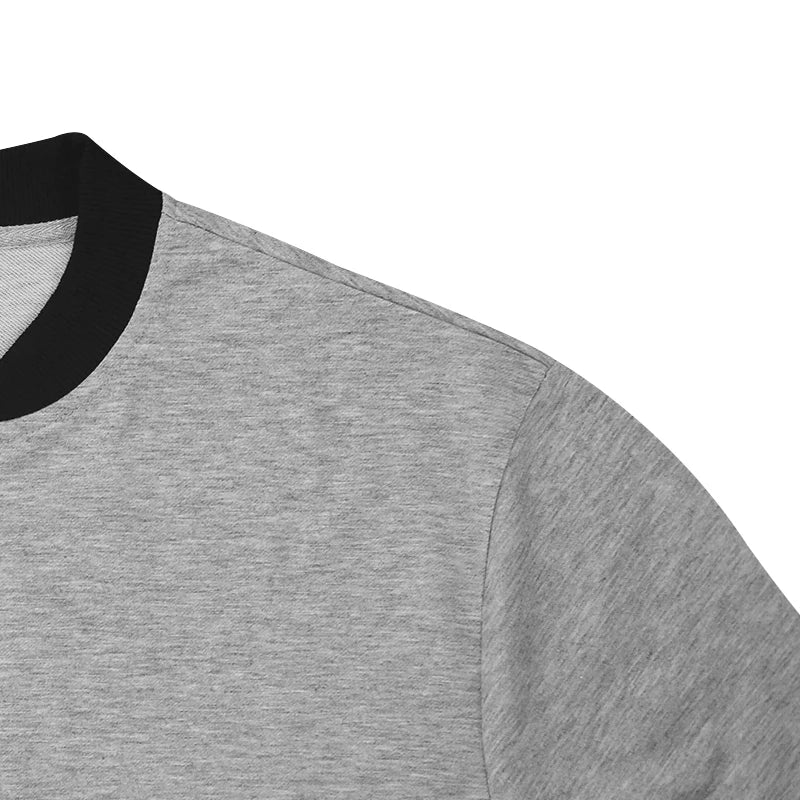 Men's Solid Stand-Collar Zip Jacket and Pants Set