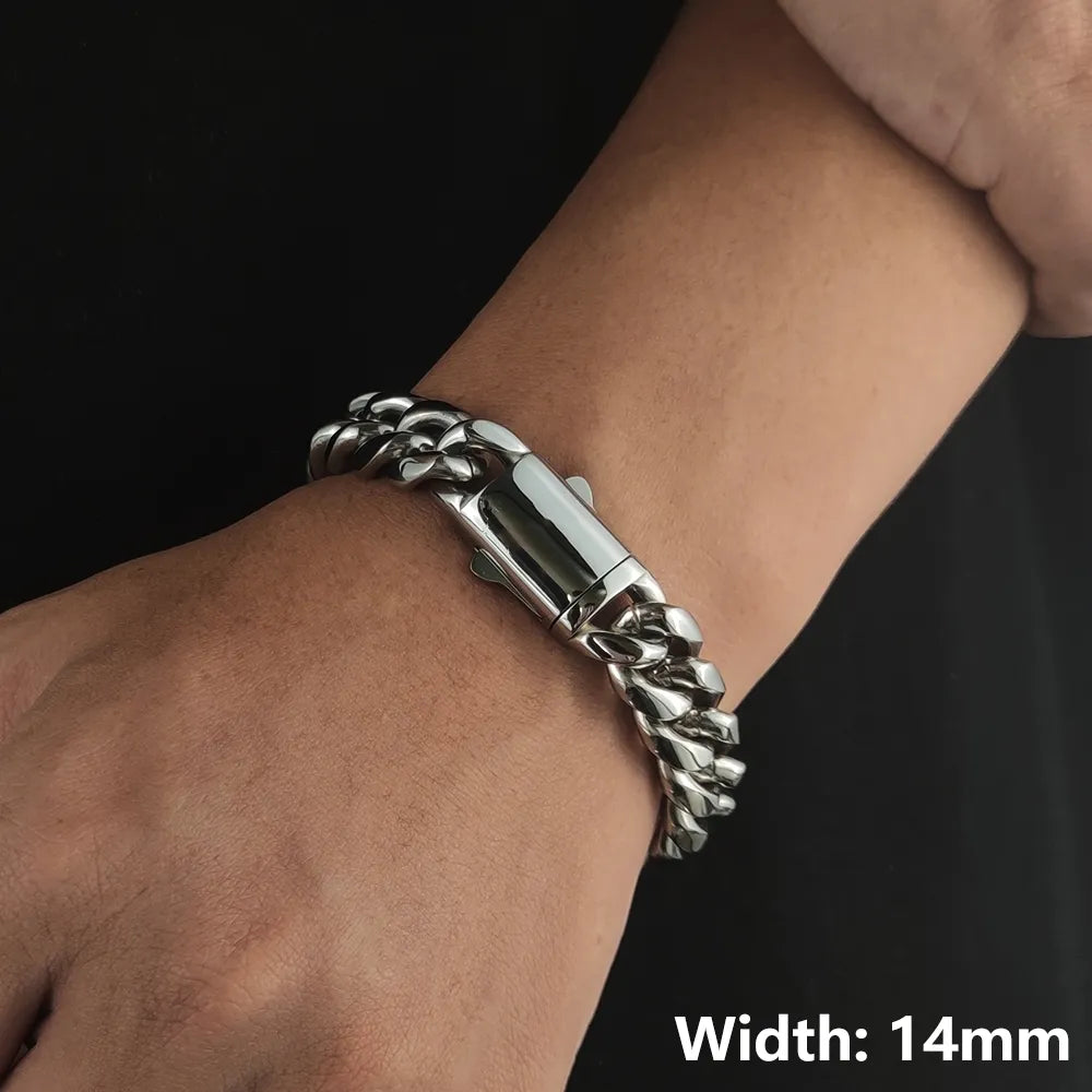 Men's 18K Gold Plated Miami Cuban Link Bracelet