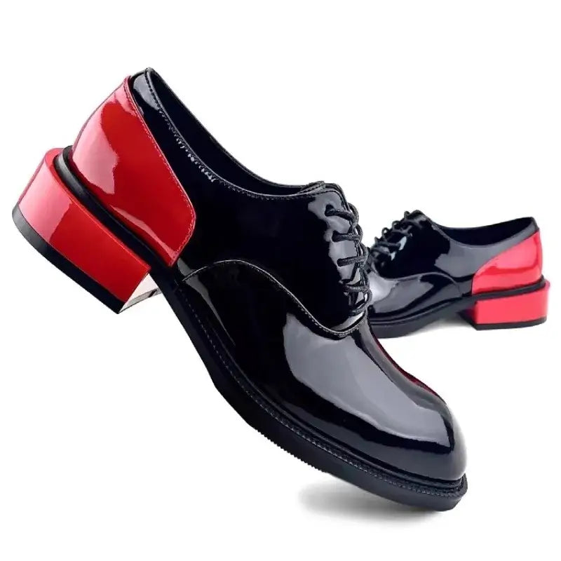 Men's Genuine Leather Lace-Up Derby Dress Shoes