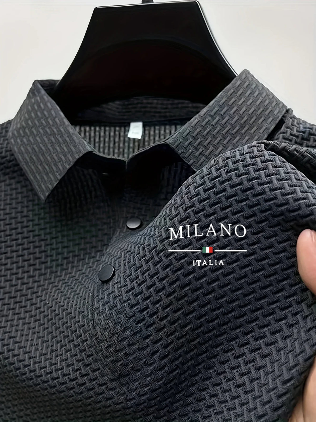 Men's Short-Sleeve Casual Polo Shirt, Everyday Leisure Top