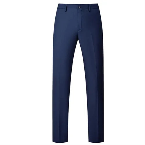 Men's Flat-Front Formal Suit Pants