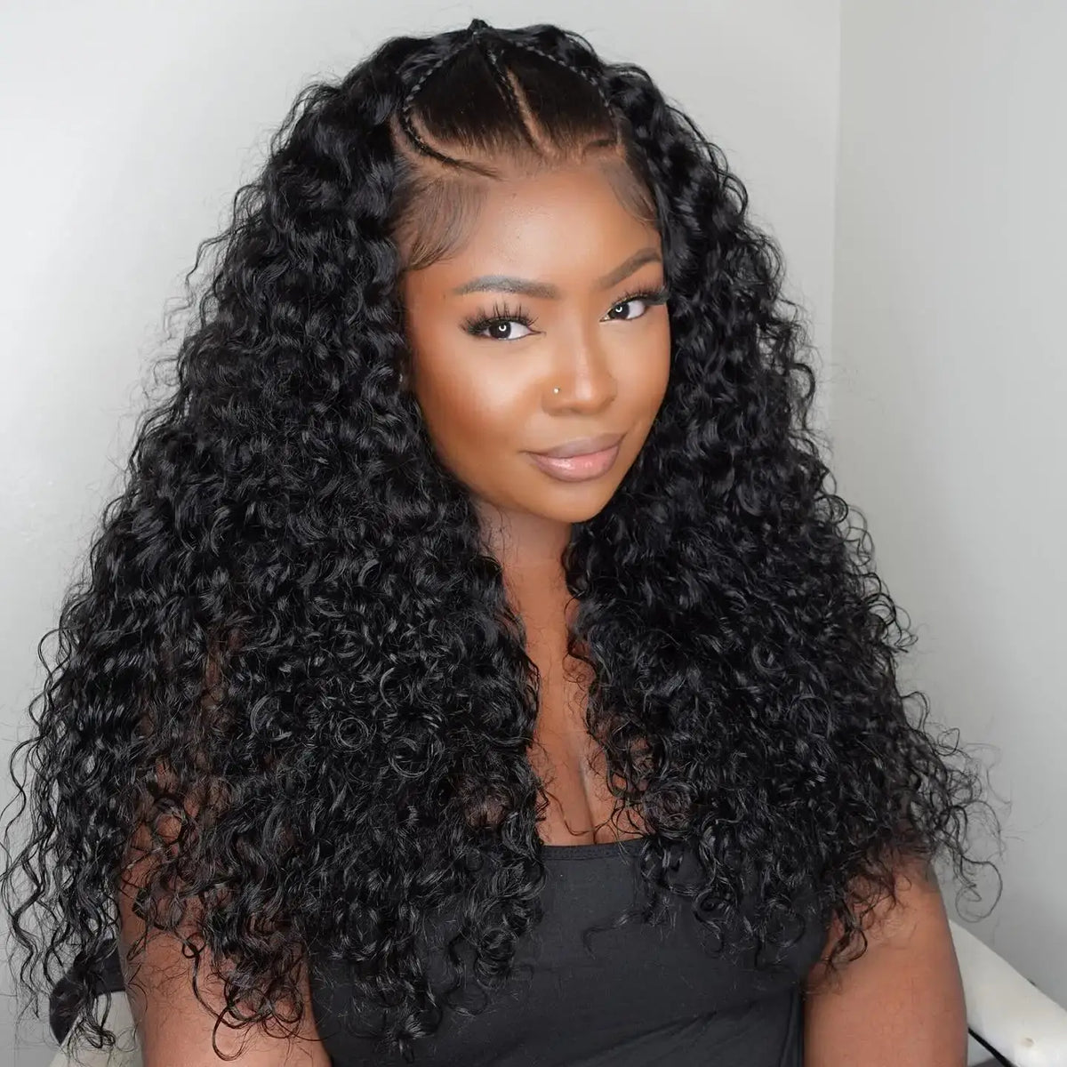 300% High Density Loose Deep Wave 40 46 50 Inch 13x6 13x4 HD Lace Frontal Human Hair Wig Brazilian 360 Full Curly Wigs For Women