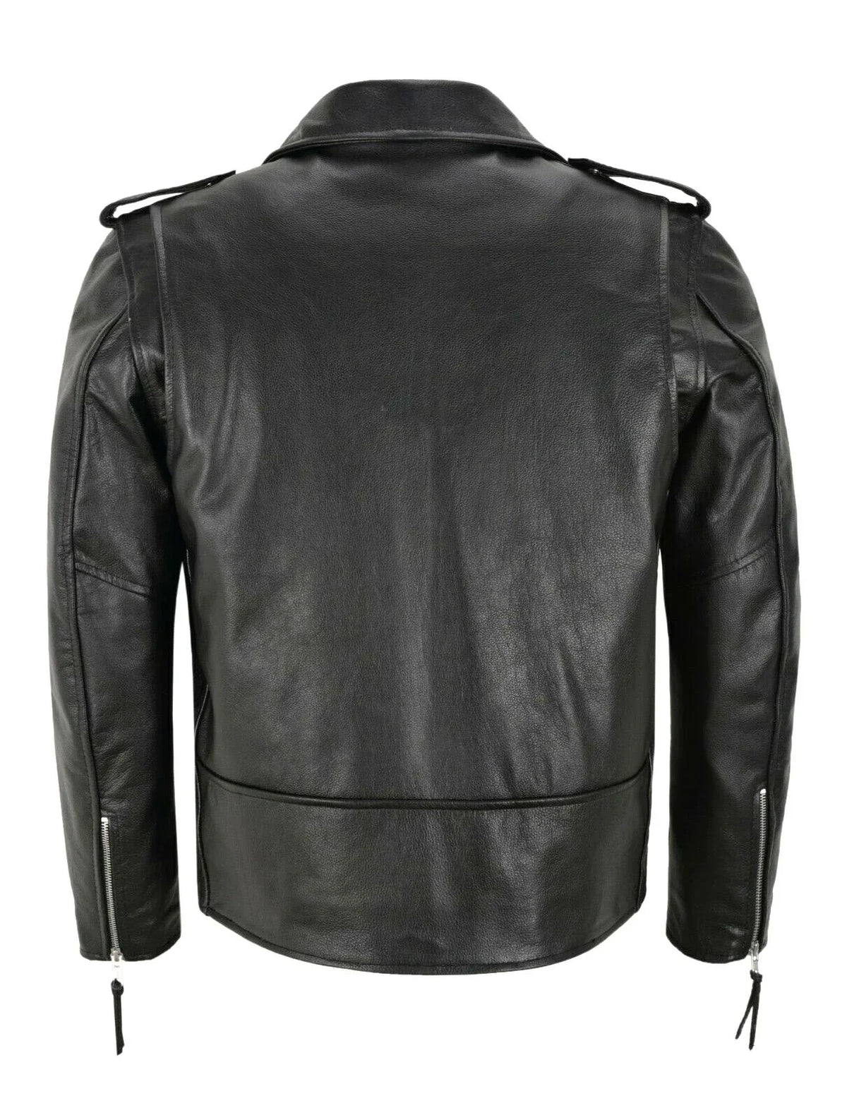 Men's Slim Fit PU Leather Motorcycle Jacket