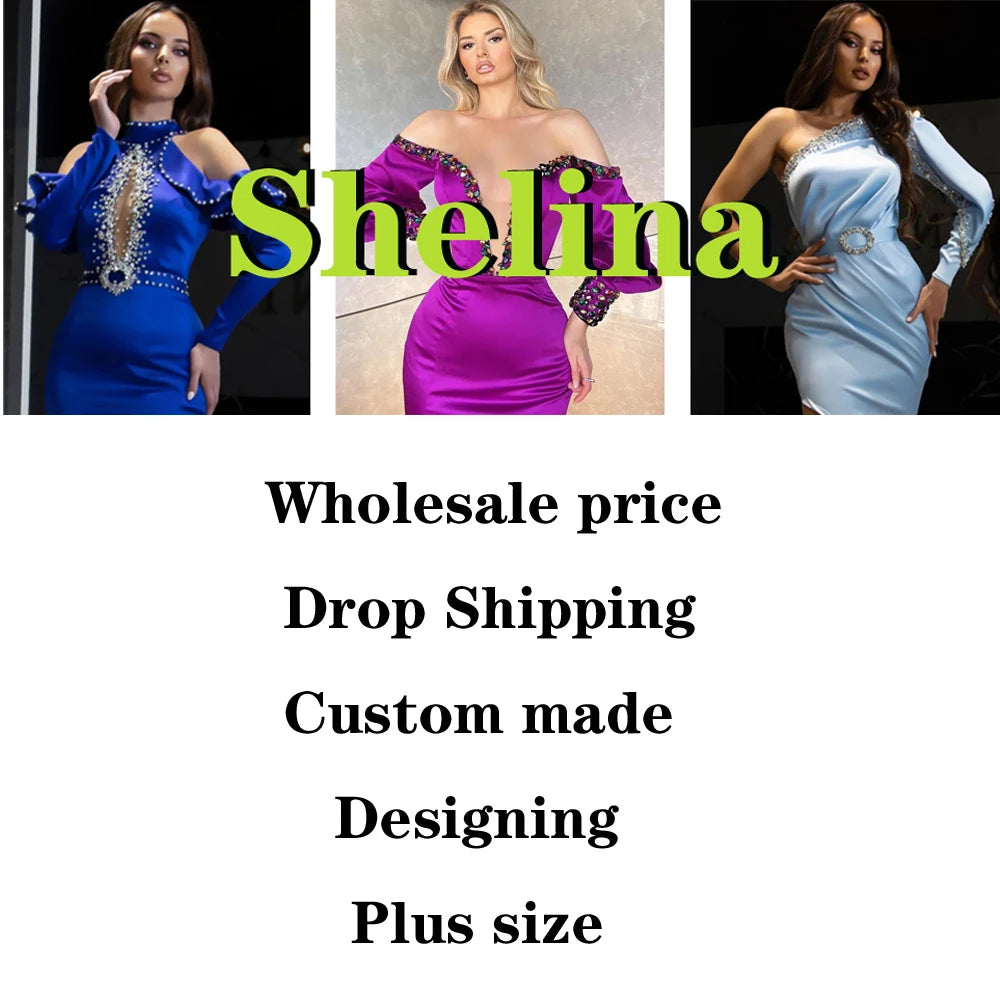 Shelina Graceful Pearls Cocktail Dress Sweetheart Sleeveless Satin Pleat Sheath Formal Party Gown