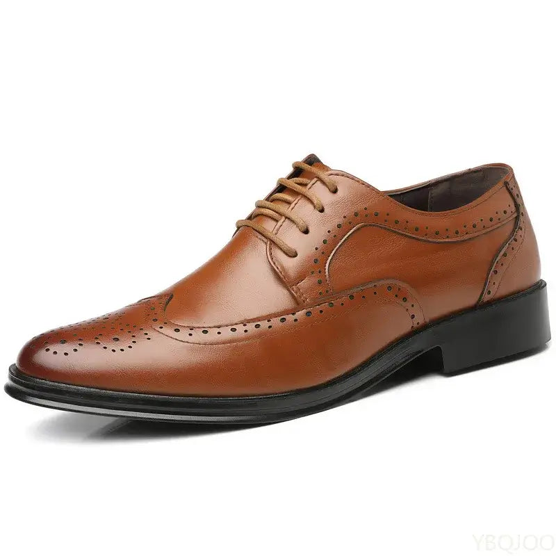 Men's Large Size Pointed Comfort Office Wedding Shoes