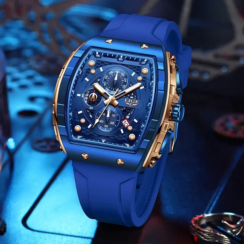 2026 LIGE Top Brand Luxury Watches Men Sport Waterproof Quartz Mens Watch Military Luminous Dive Wristwatch Male Reloj Homre