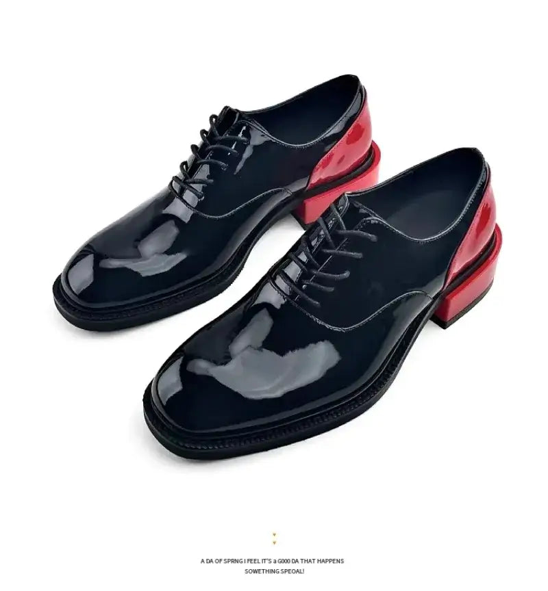 Men's Genuine Leather Lace-Up Derby Dress Shoes