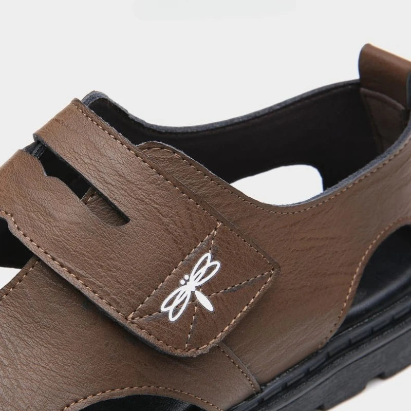 Men's Soft-Sole Leather Roman Beach Sandals
