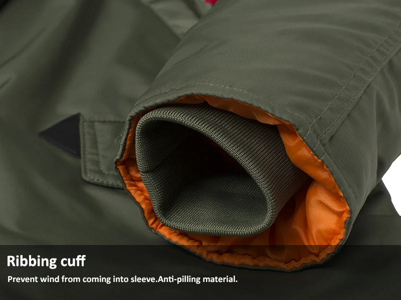 Men's Winter N3B USAF Waterproof Fur-Hood Parka, Tactical Bomber