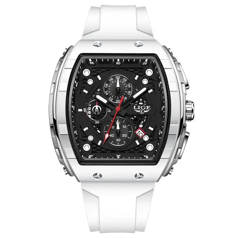 2026 LIGE Top Brand Luxury Watches Men Sport Waterproof Quartz Mens Watch Military Luminous Dive Wristwatch Male Reloj Homre with black dial
