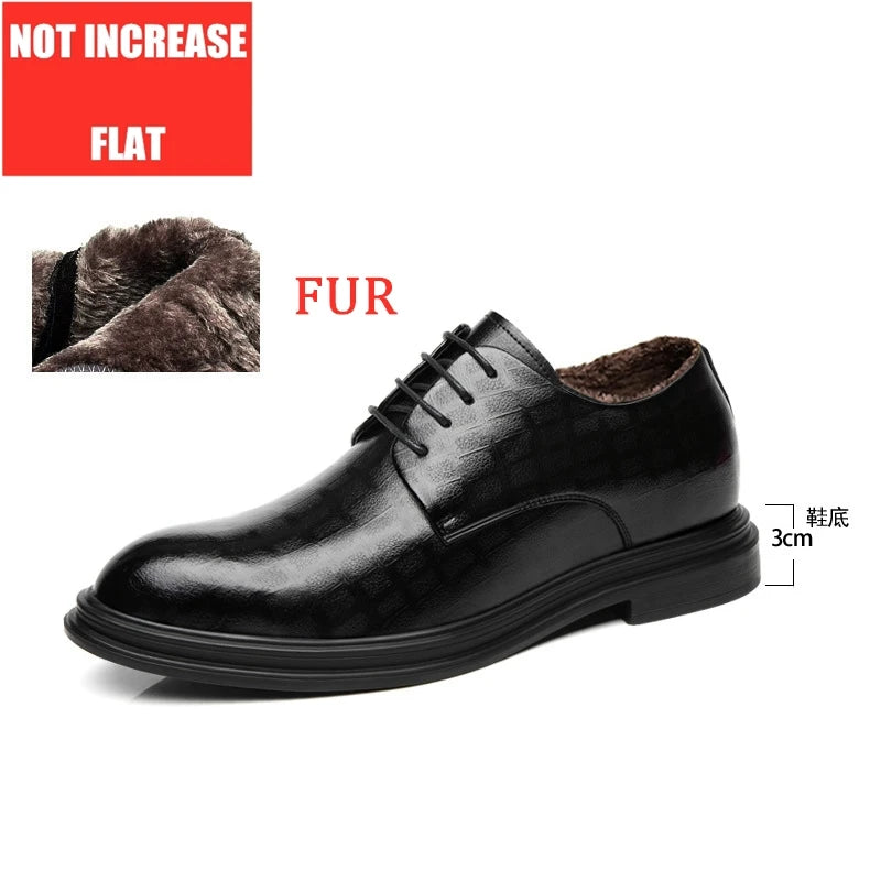 Men's Elevator Oxford Dress Shoes 3/6/8 cm Height
