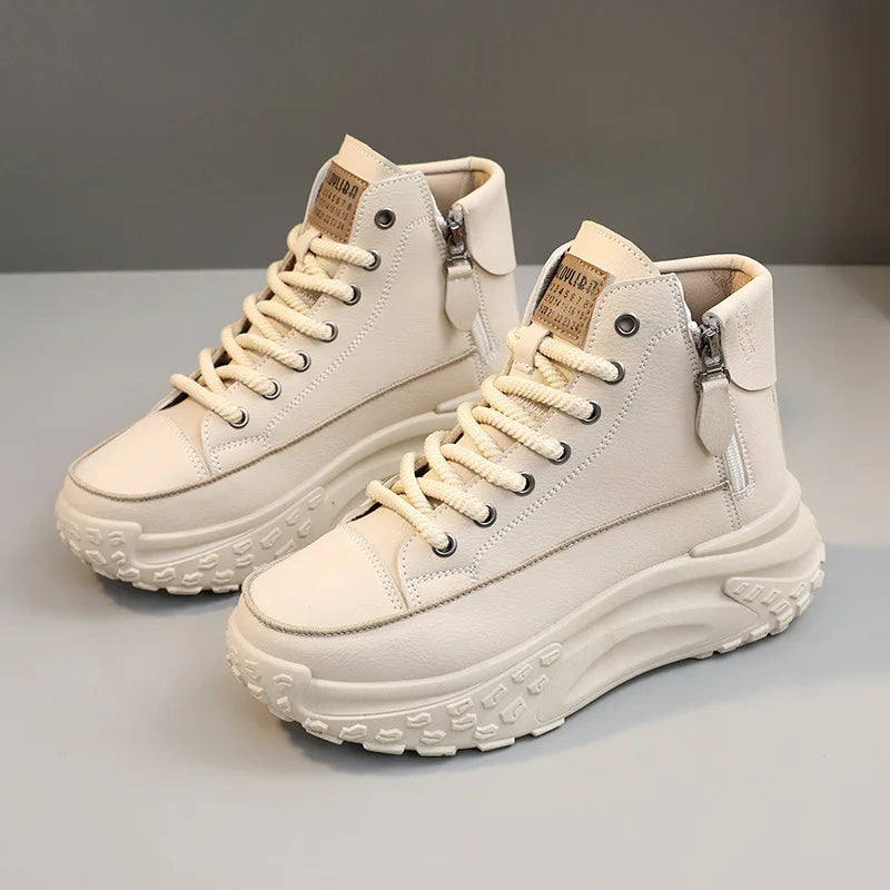 Women's High Top Platform Casual Running Sneaker Boots
