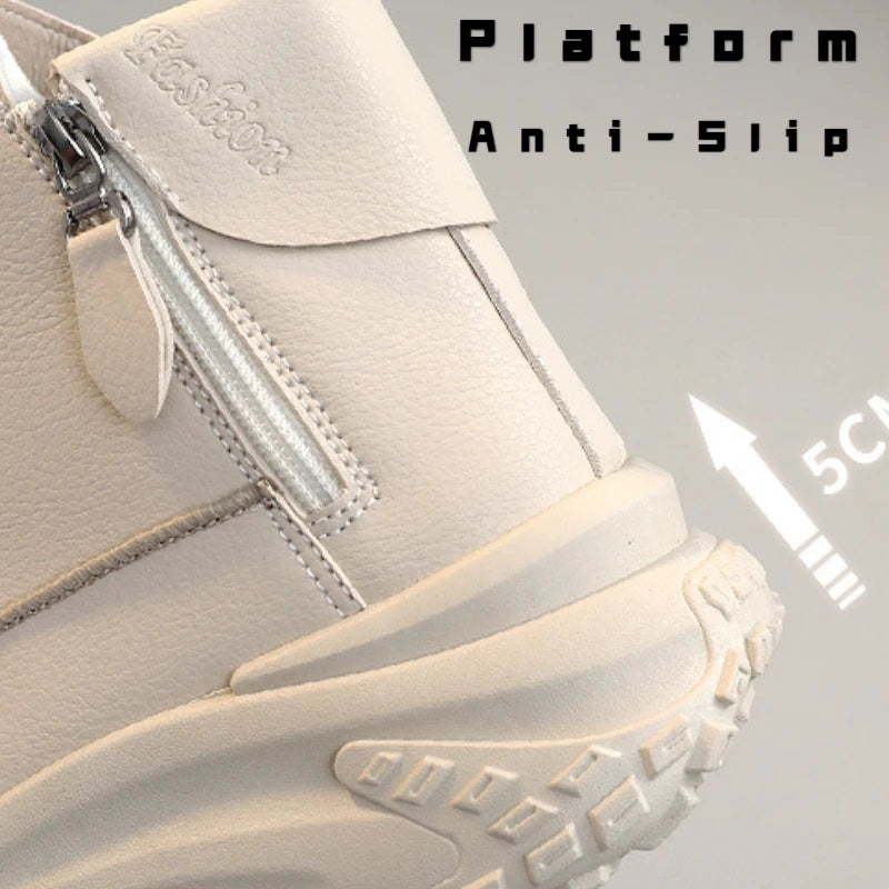 Women's High Top Platform Casual Running Sneaker Boots