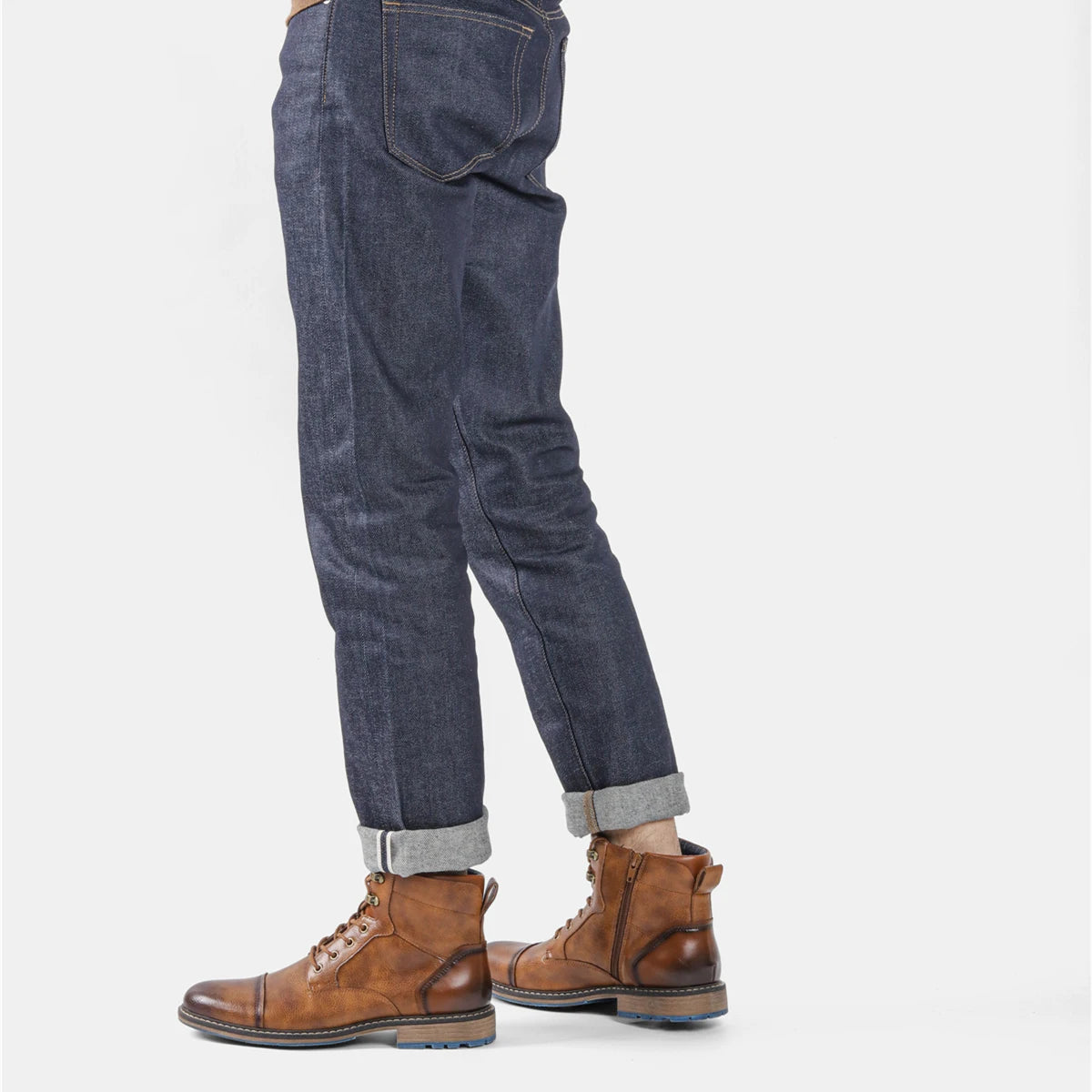Men's Retro Comfort Leather Spring Boots, Sizes 39-48