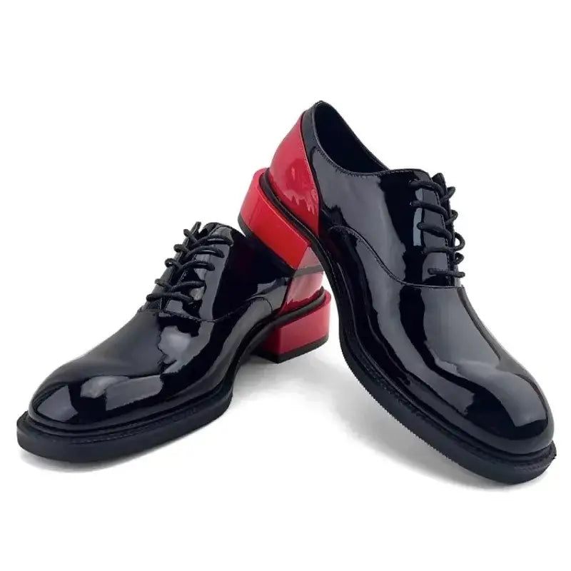 Men's Genuine Leather Lace-Up Derby Dress Shoes