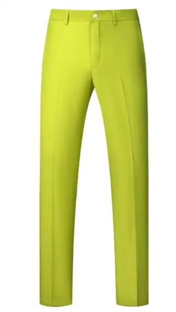 Men's Flat-Front Formal Suit Pants