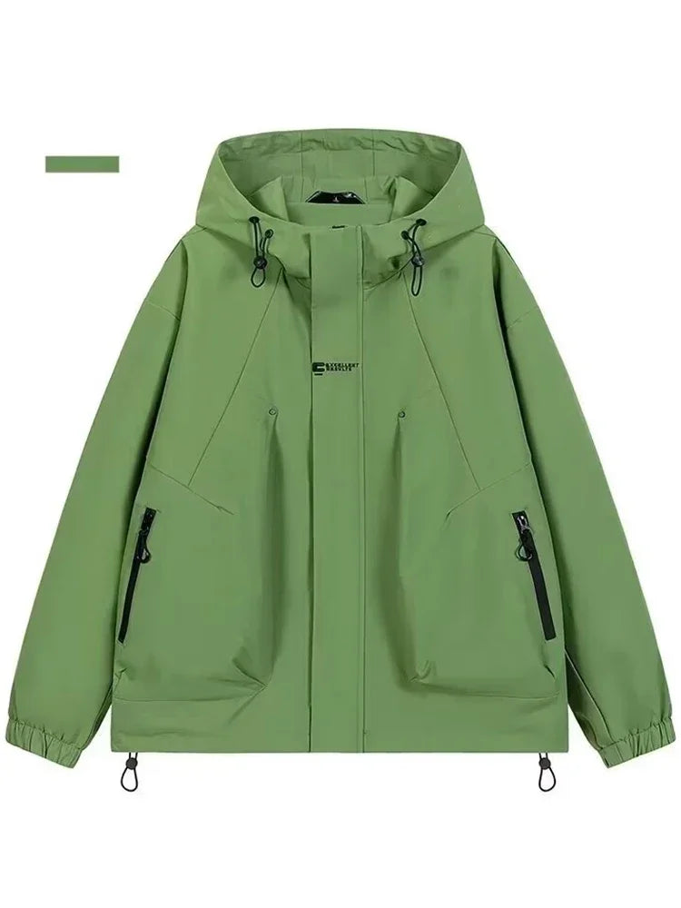 Men's Waterproof Hooded Hiking Bomber Windbreaker