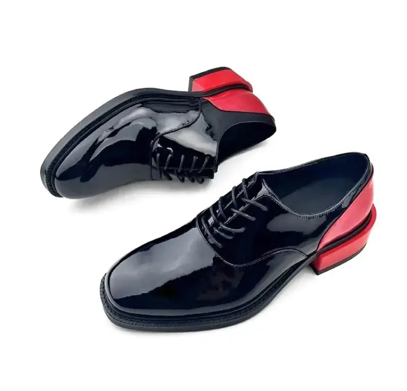 Men's Genuine Leather Lace-Up Derby Dress Shoes