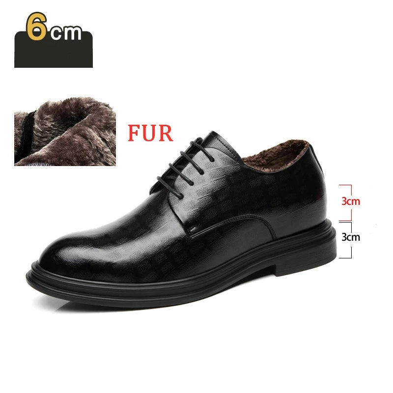 Men's Elevator Oxford Dress Shoes 3/6/8 cm Height