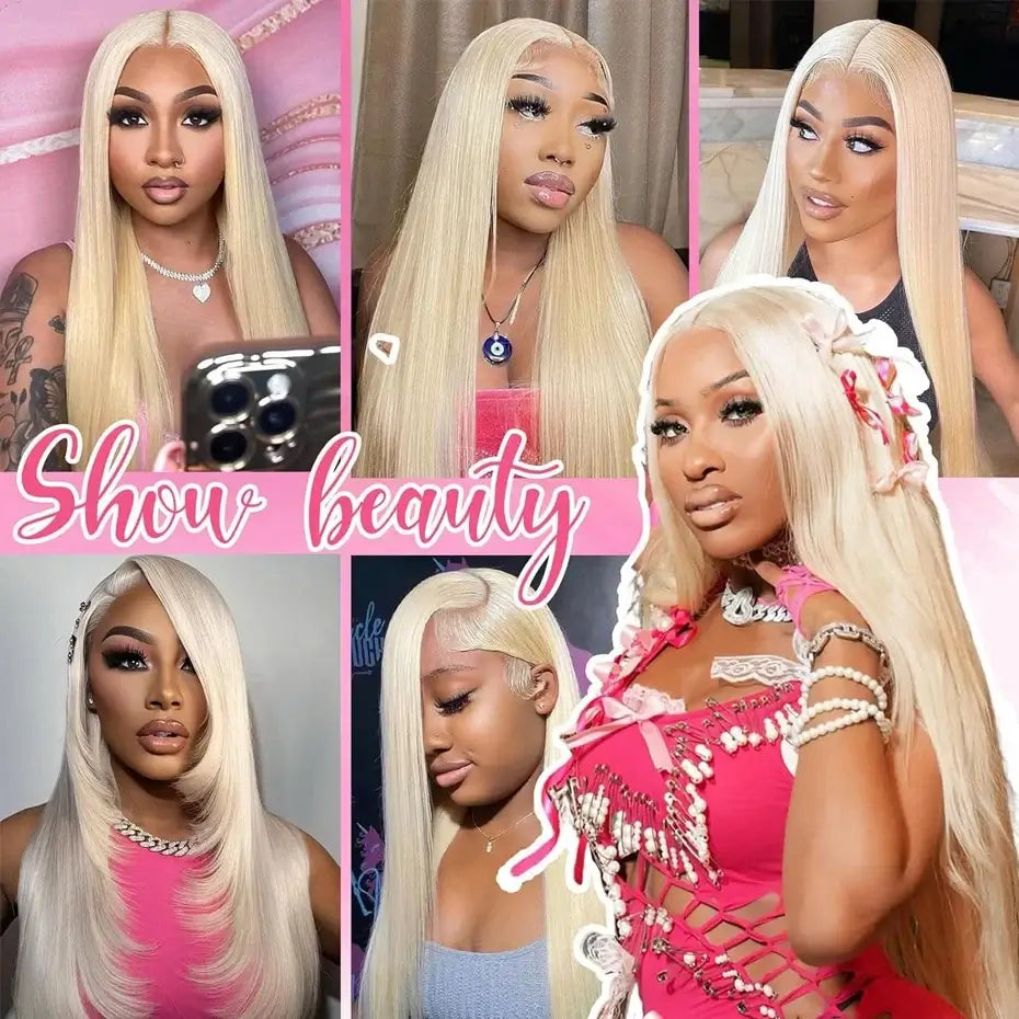 300 Density Human Wig 13x4 13x6 Hd Lace Frontal Wig Human Hair Blonde 613 Lace Front Wigs Raw Vietnamien Straight Wigs For Women