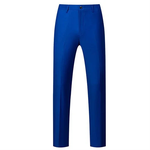 Men's Flat-Front Formal Suit Pants