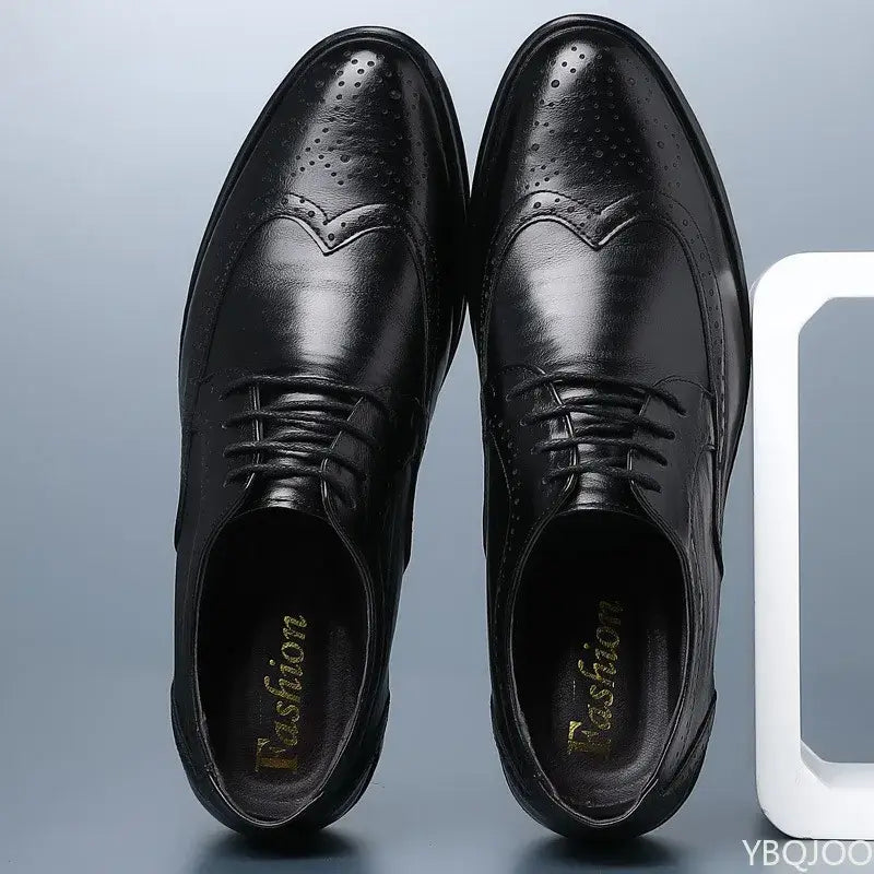 Men's Large Size Pointed Low-Cut Office Formal Shoes