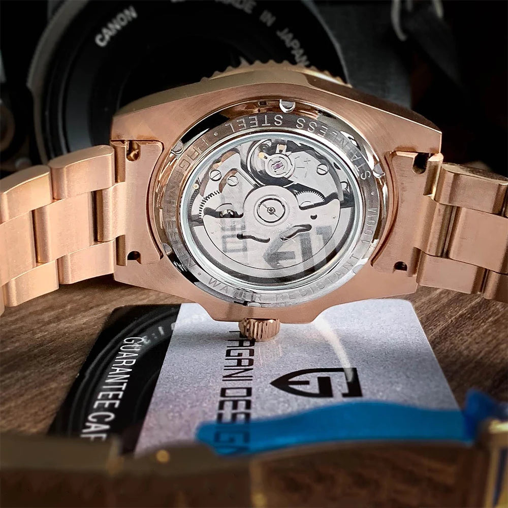Men's Automatic Mechanical Sapphire Watch, 100M Waterproof