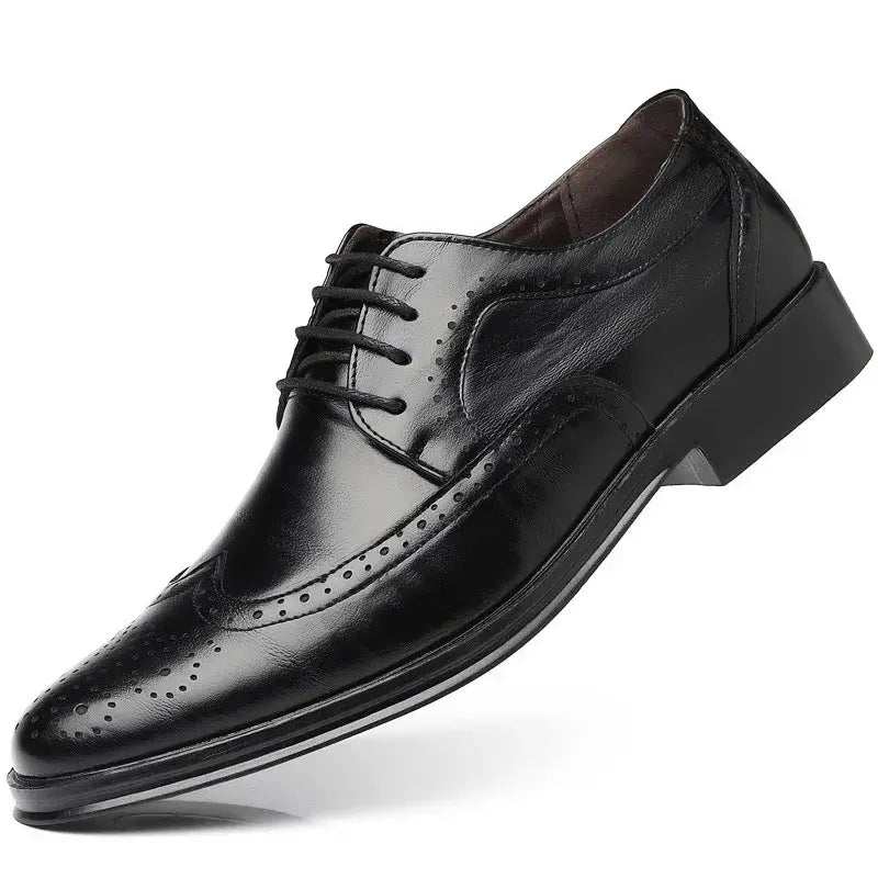 Men's Handmade Brogue PU Leather Wedding Dress Loafers