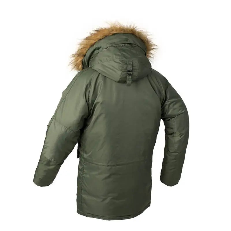 Men's Winter N3B USAF Waterproof Fur-Hood Parka, Tactical Bomber