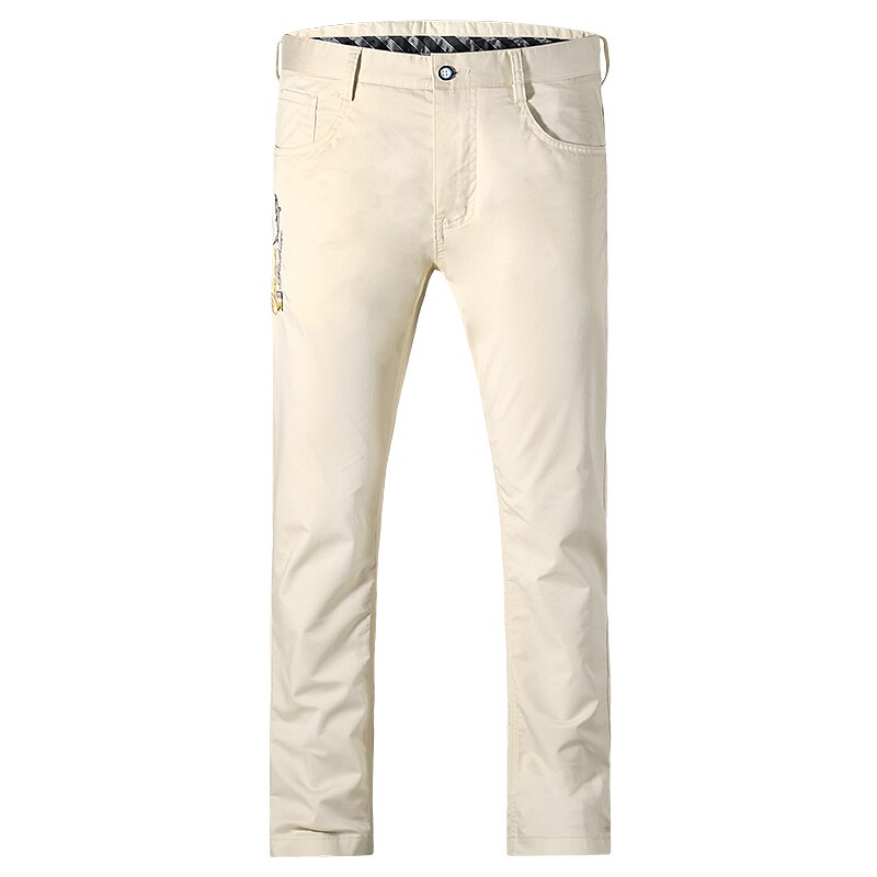 Men's Loose Straight Cotton Stretch Casual Pants