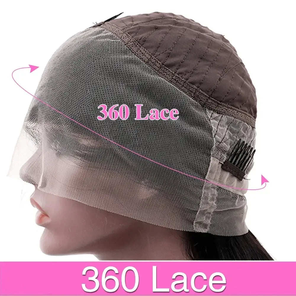 360 Lace cap for 13x6 HD Transparent Bone Straight Lace Frontal Wigs, perfect fit for wear and go human hair wigs.