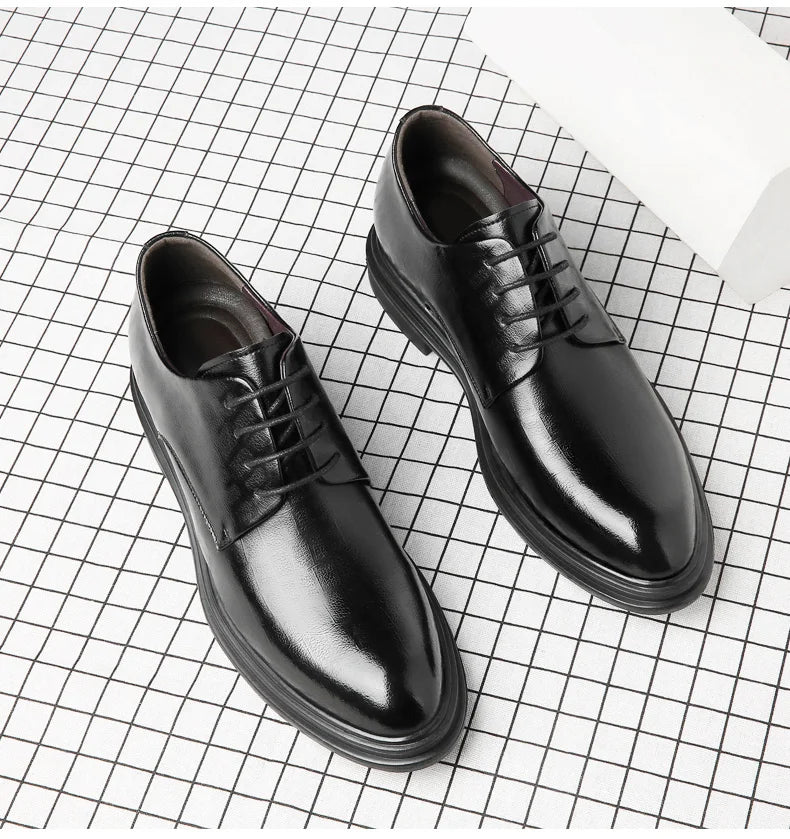 Men's Elevator Oxford Dress Shoes 3/6/8 cm Height