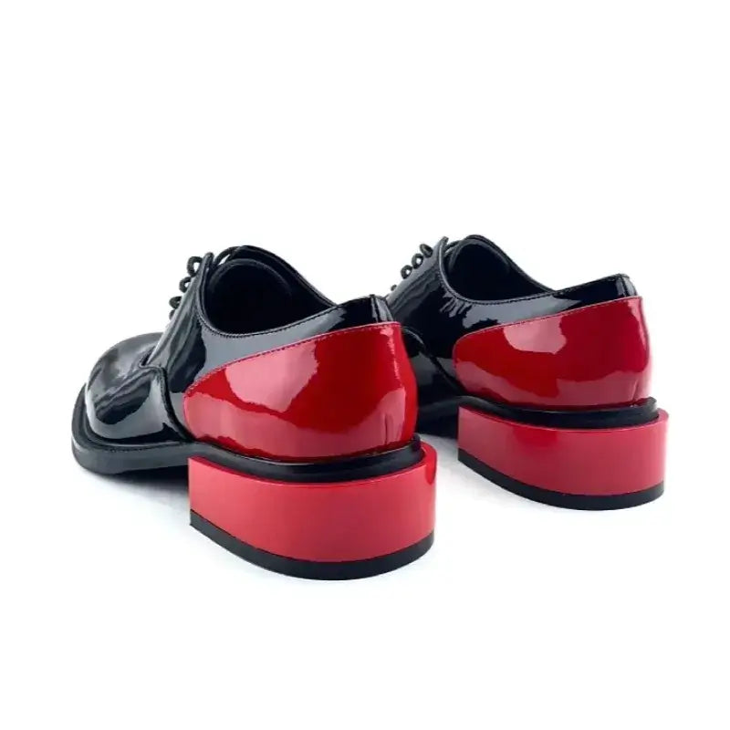 Men's Genuine Leather Lace-Up Derby Dress Shoes