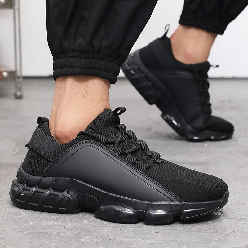 Men's Mesh Lightweight Platform Running Walking Basketball Shoes