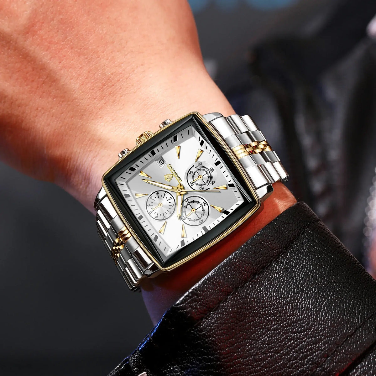 BINBOND Luxury Quartz Watches for Men Auto Date Chronograph Luminous Waterproof Men's Watch Business Sport Fashion Casual Reloj on wrist.