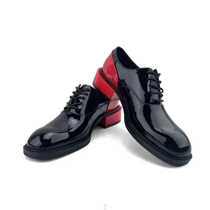 Men's Genuine Leather Lace-Up Derby Dress Shoes