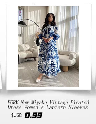 Women's Miyake Pleated V-Neck Bat Sleeve Tassel Party Dress