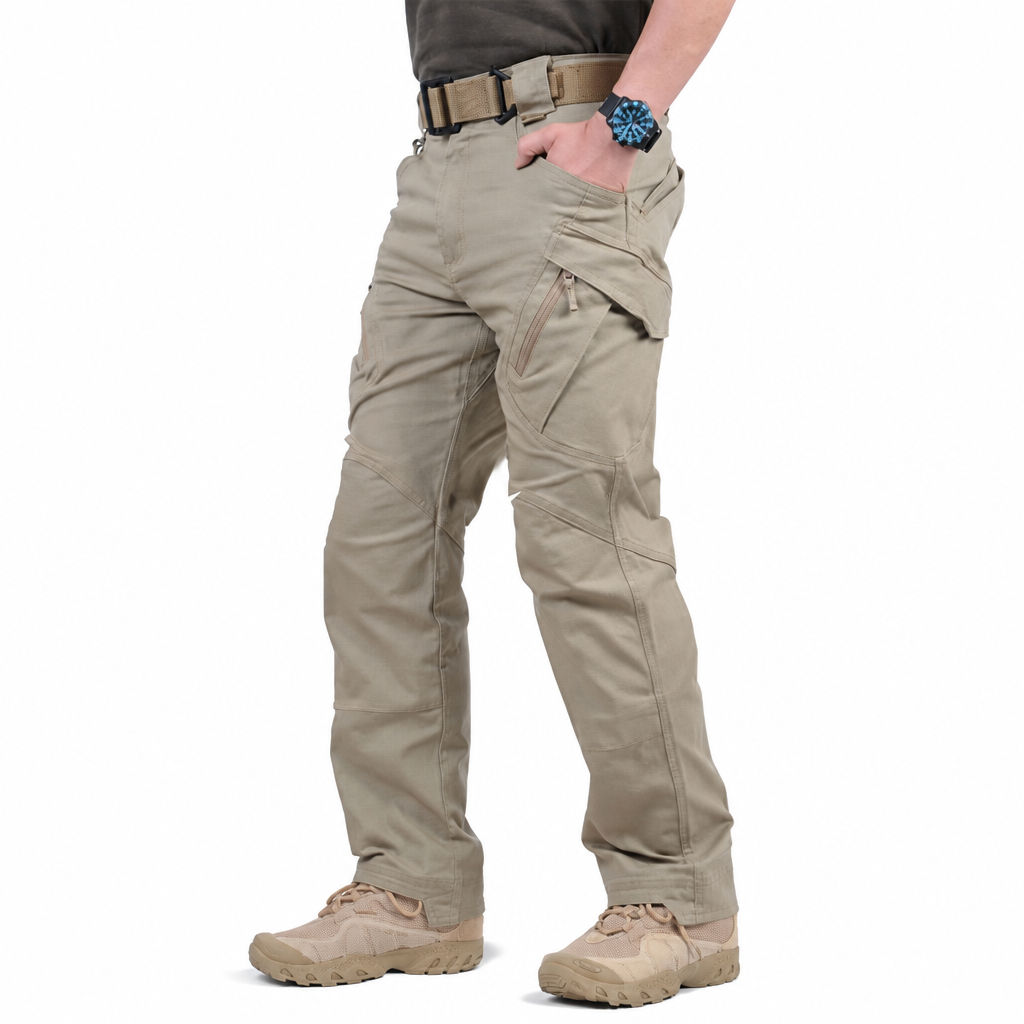 Men's cotton military tactical cargo combat pants khaki 2026