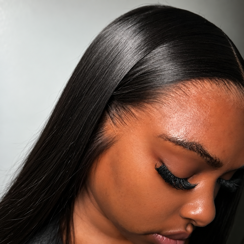 13x6 HD lace glueless straight human hair wig pre-plucked