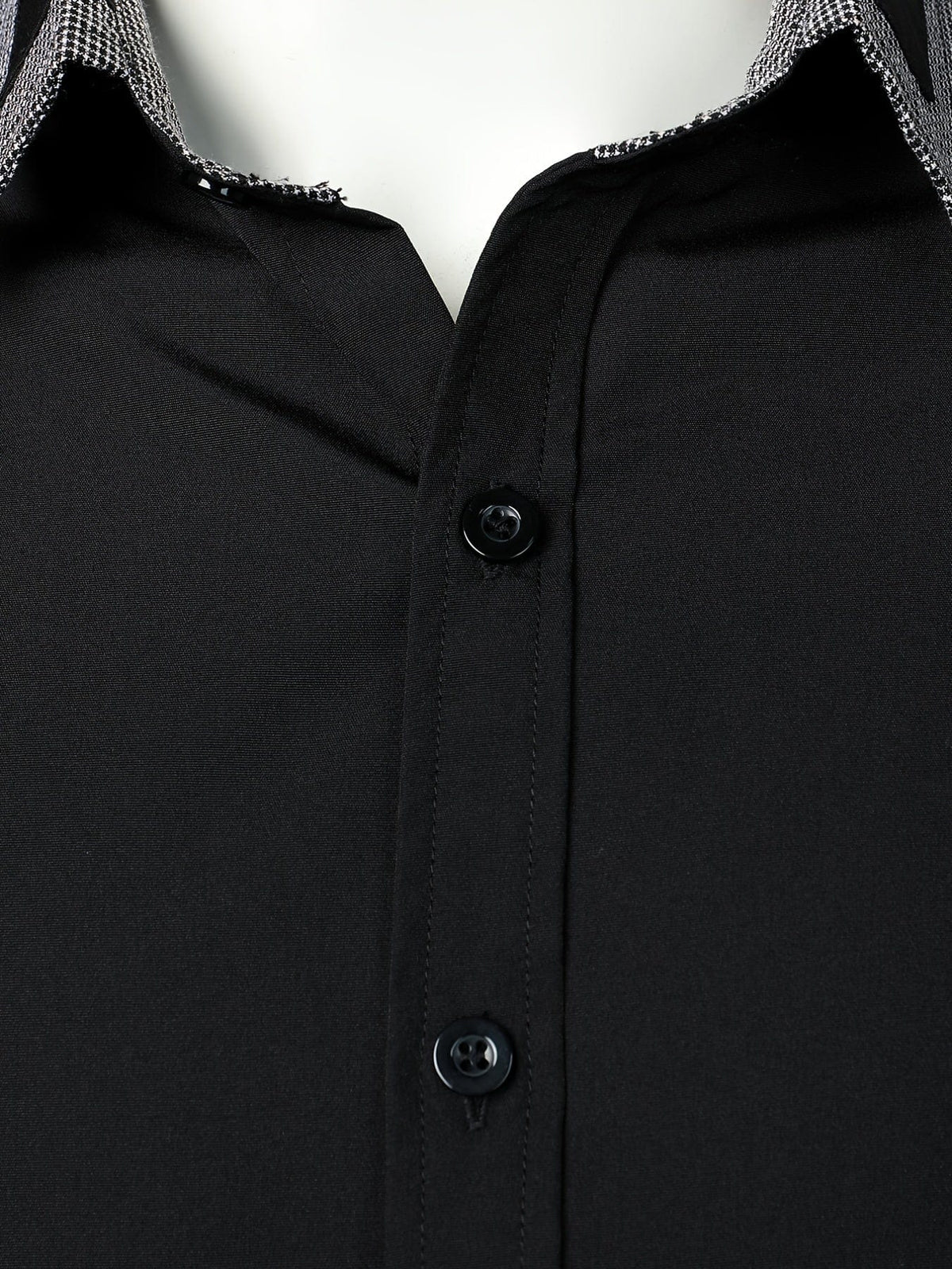 Men's Plaid Collar Button-Down Long Sleeve Business Shirt