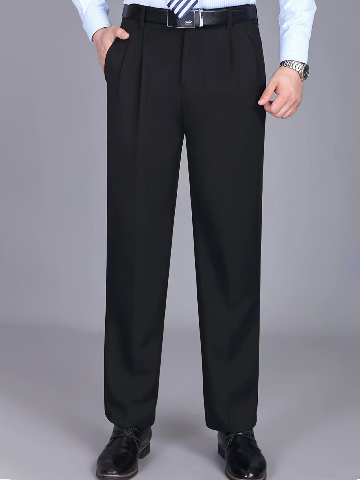 Solid Color Suits, Men's Slim Business Two-button Formal Suit + Suit Pants