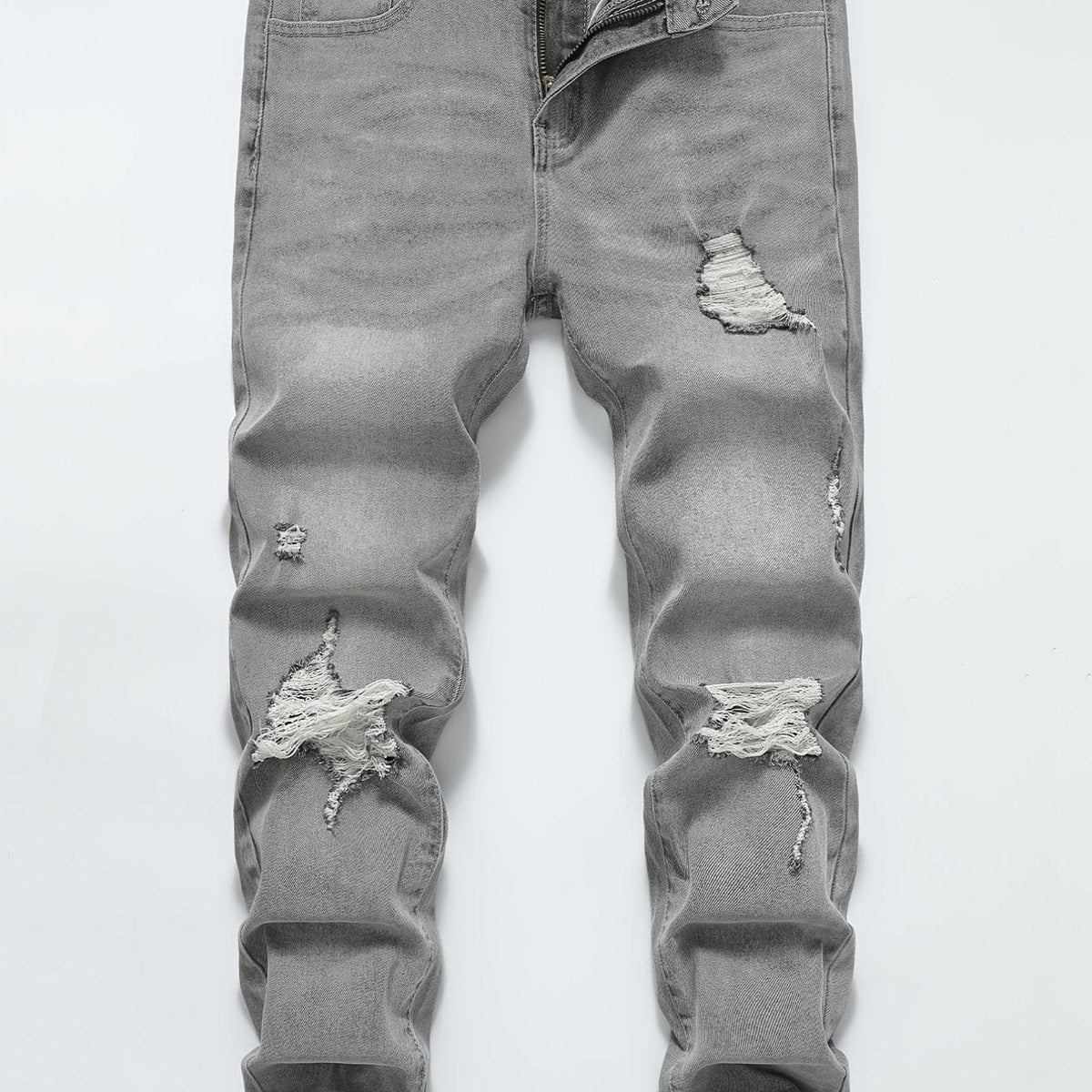 Men's Washed Ripped Skinny Jeans