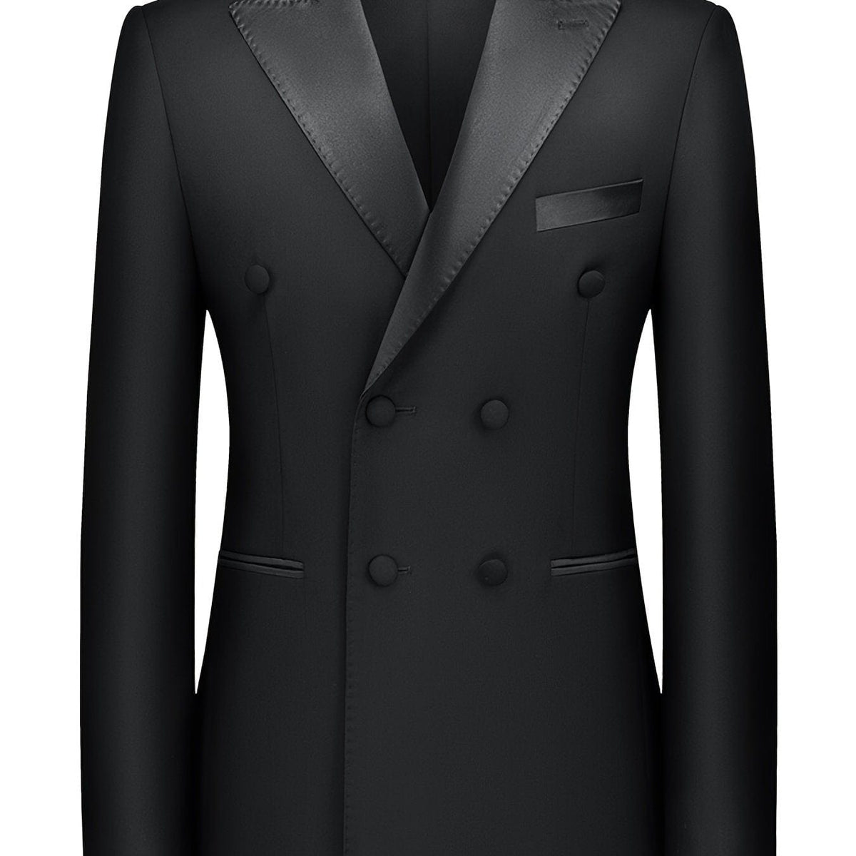 Men's V-neck Casual Double Breasted Suit Top